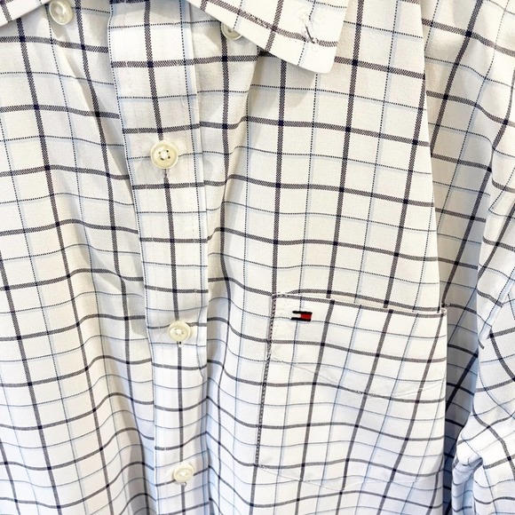 Tommy Hilfiger Plaid Button Down Dress Shirt M - Picture 6 of 11
